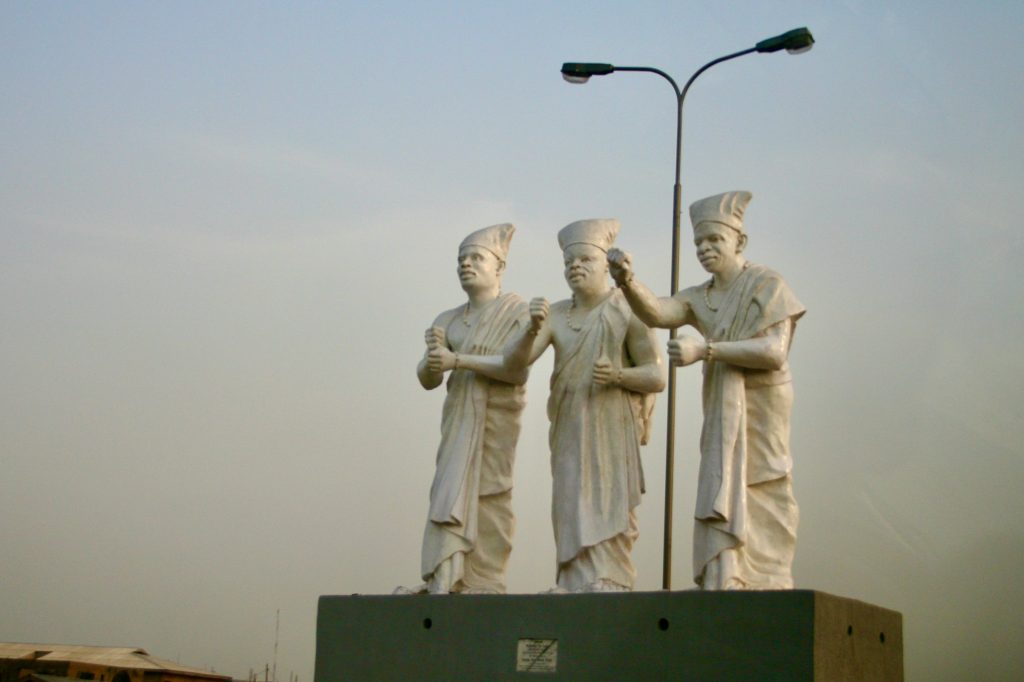 a statue in lagos