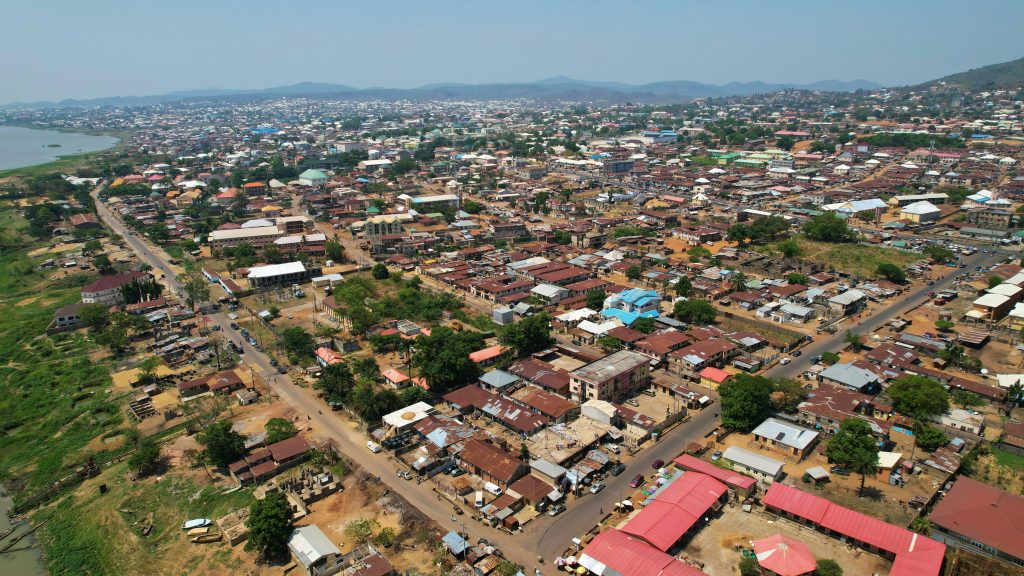 drone image of lagos